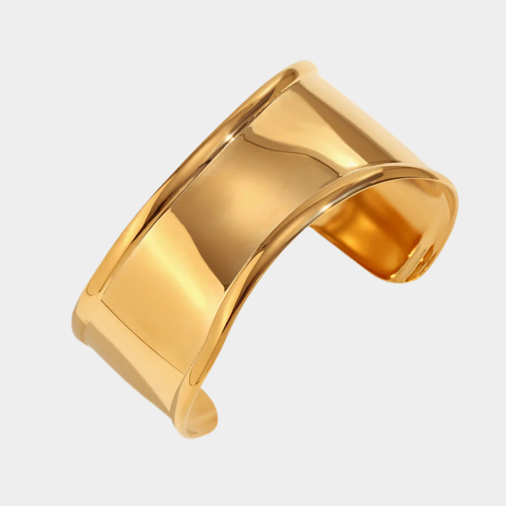 Clio 18k gold plated bangle.