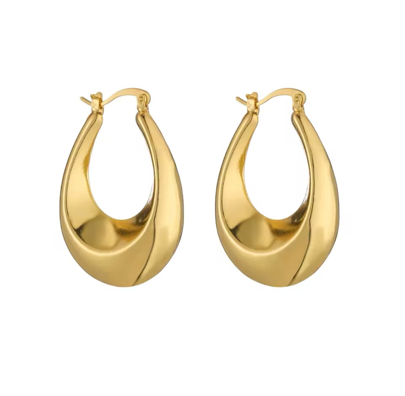 litotes 18k gold plated minimalist earrings.