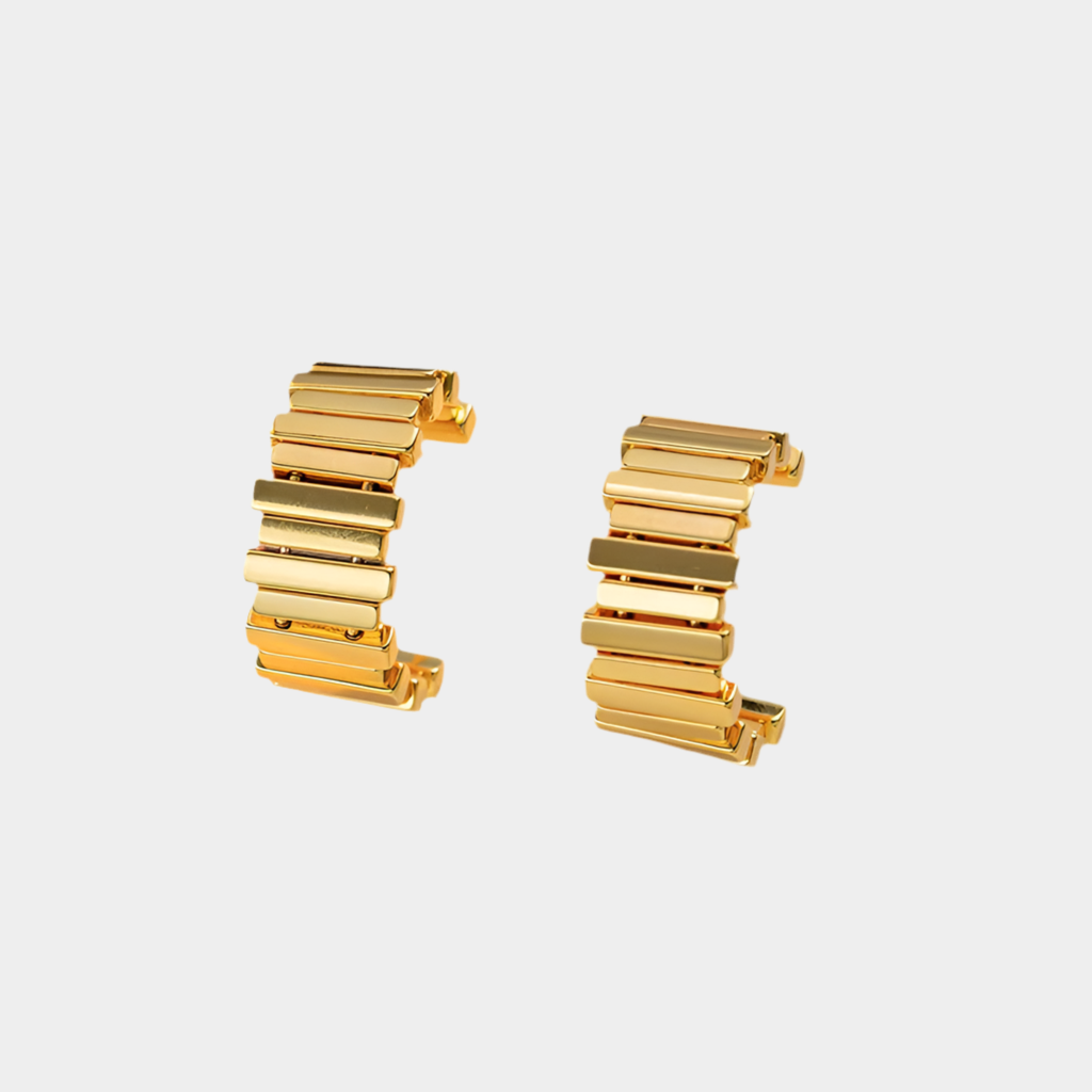 Athena asymmetrical earrings.