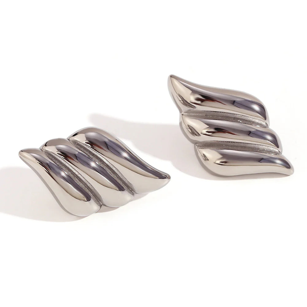 Aura wing stud earrings