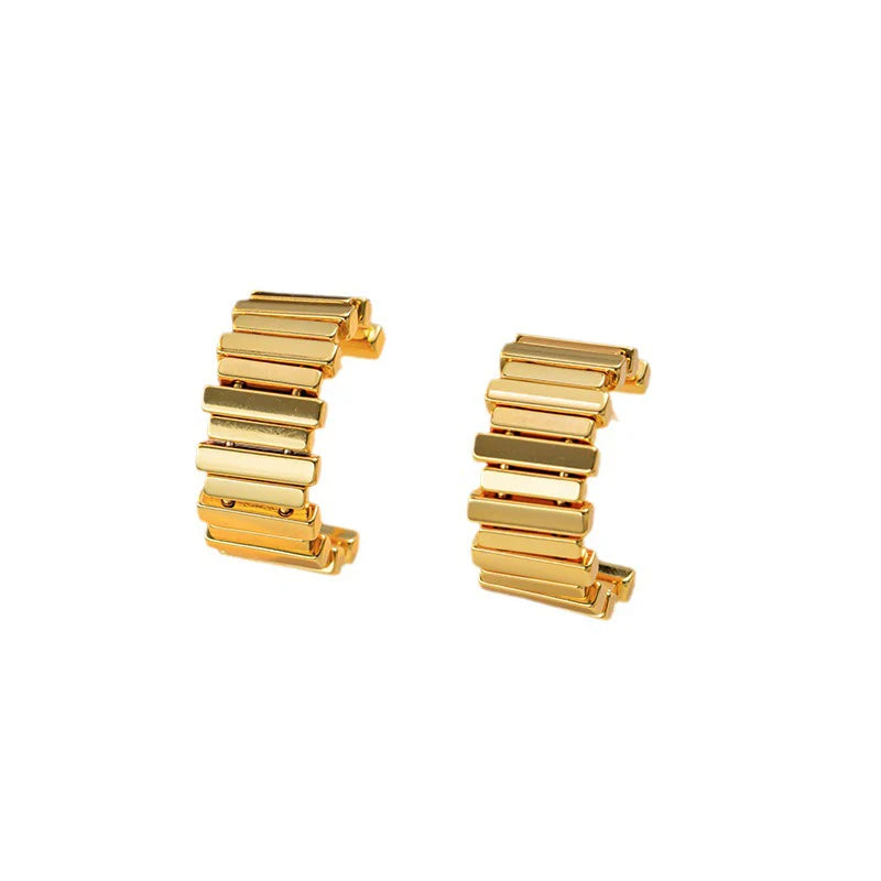 Athena asymmetrical earrings.