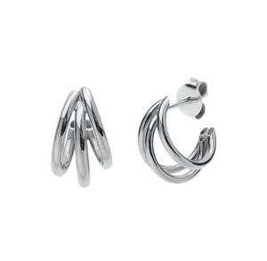 Minimalist silver stud earrings