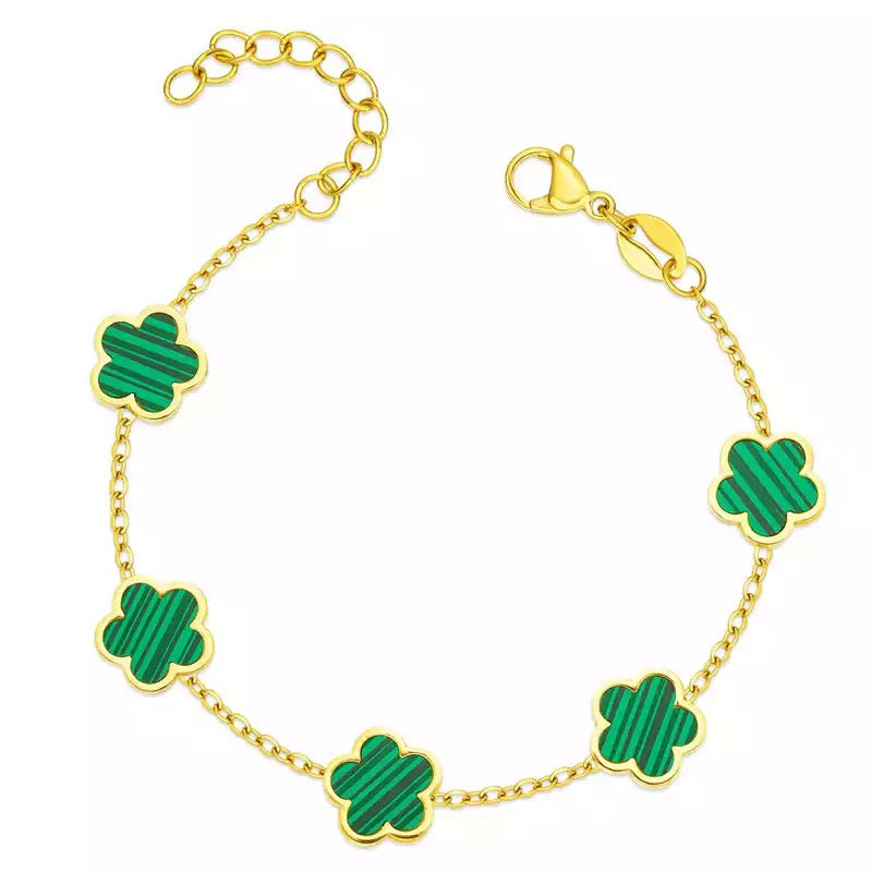 Emerald Clover bracelet