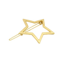 Gold star hair clip