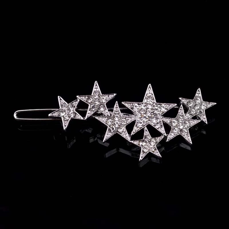 Star rhinestone hair clip