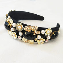 Black & gold royal baroque headband
