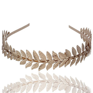 Gold goddess metal statement headband